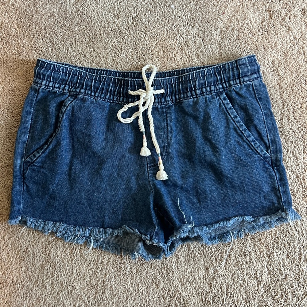 LOFT Denim Blue Women's Shorts Pull On Size Small